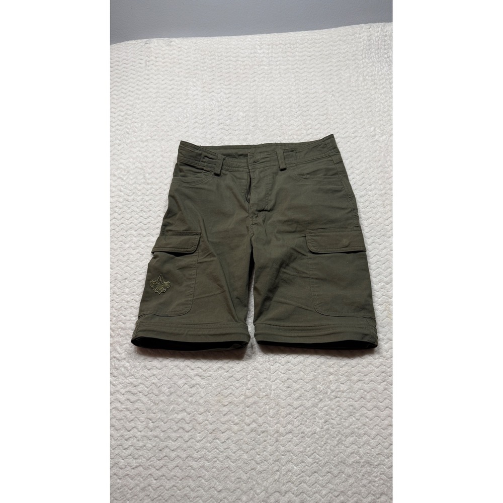 Boy Scouts of America BSA Youth Switchback Cargo Shorts Olive Green 12